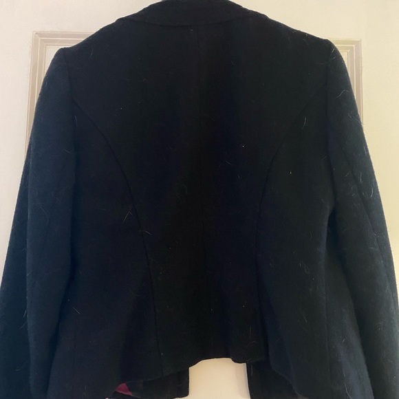 Cynthia Rowley wool motorcycle jacket, silk lined - Picture 7 of 7